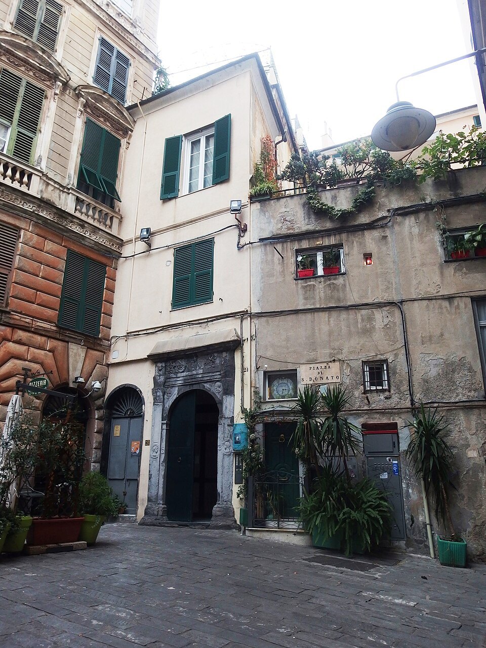 Piazza San Donato, one of the small squares of the old town