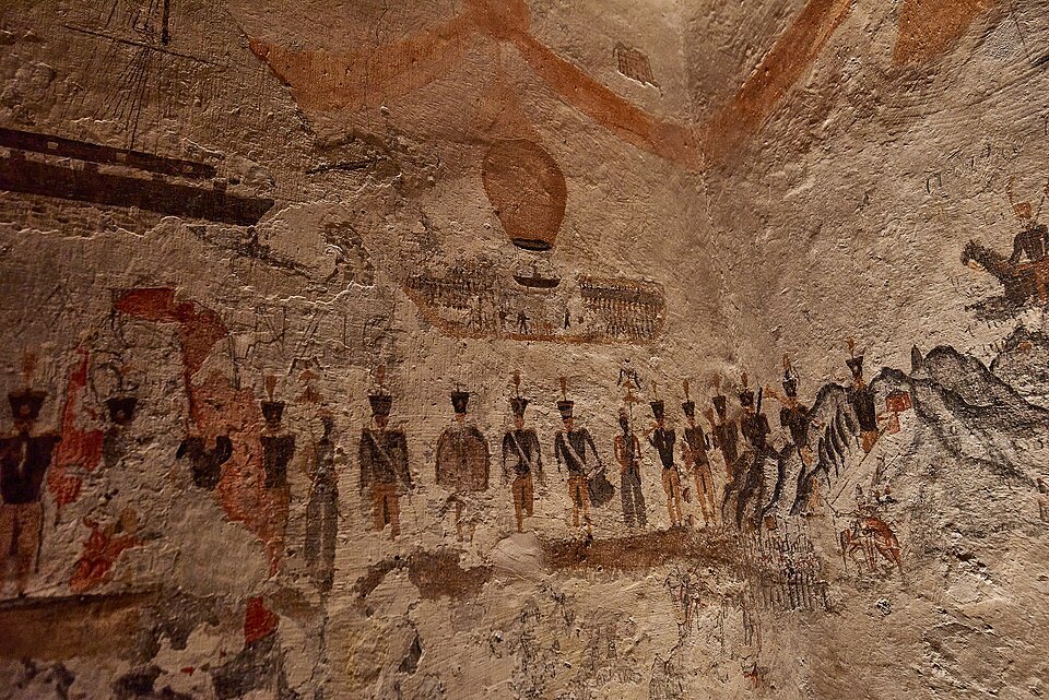 Prisoners' graffiti scratched into the plaster of the Grimaldina's cells